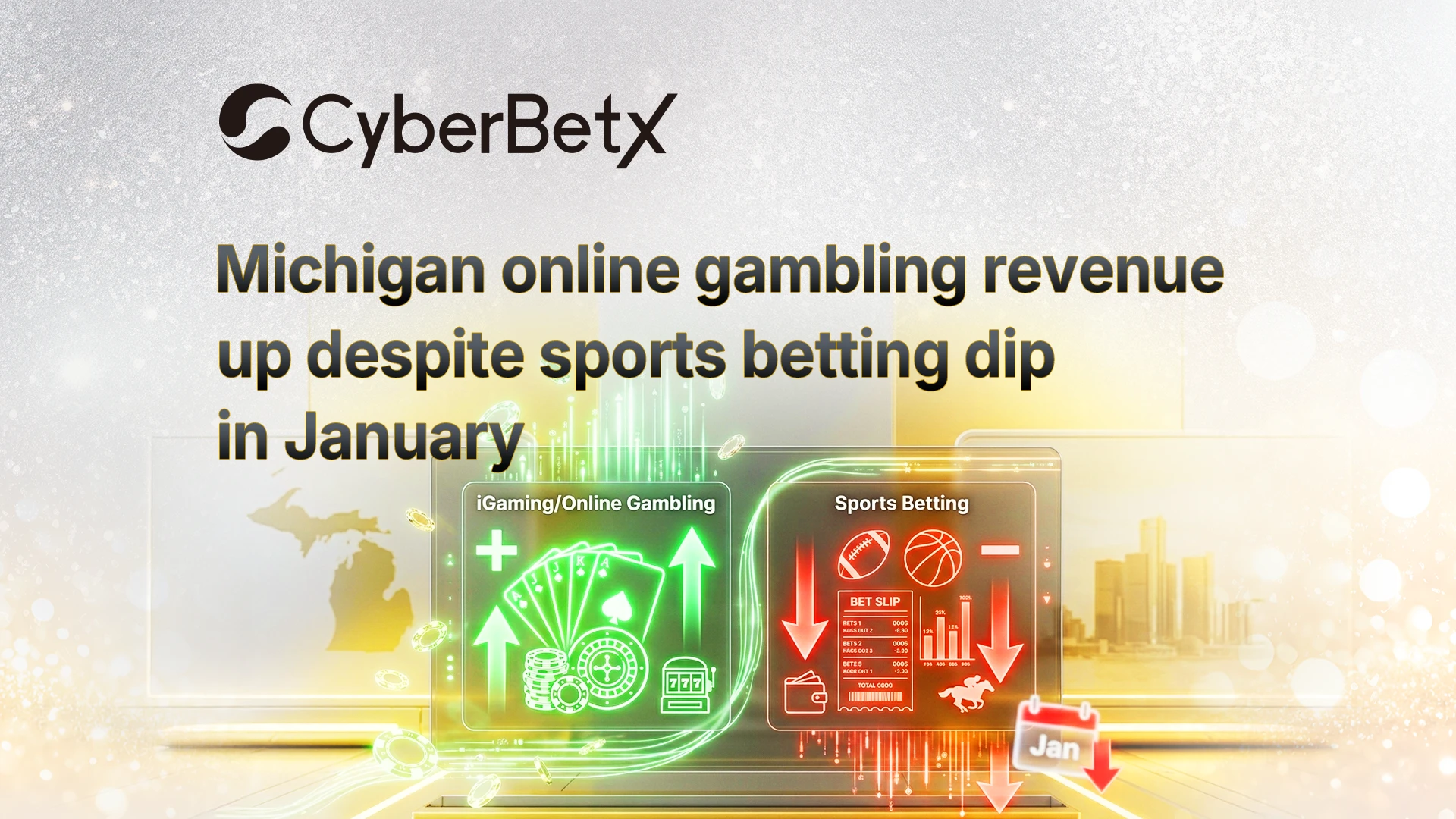 Michigan online gambling revenue up despite sports betting dip in January-cyberbetx.com